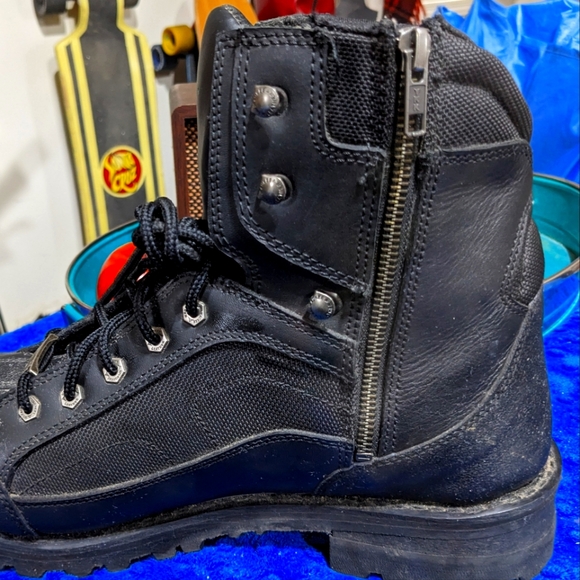 Milwaukee Leather Motorcycle Boots | Unisex | Black | Size 10.5 US - Picture 7 of 11